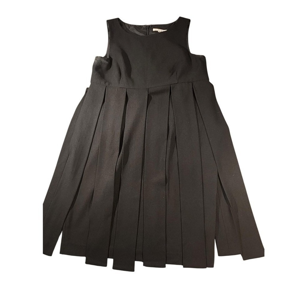 CAbi Dress Womens 8 Black Fringe Fit & Flare Sleeveless Mini‎ Party Dance LBD